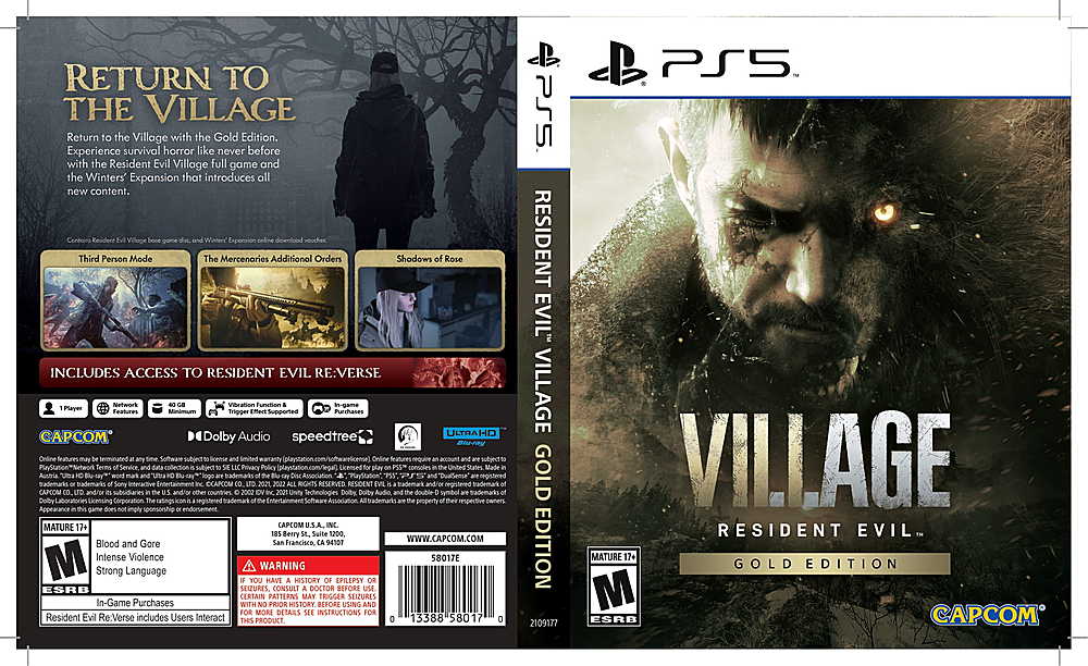 Resident+Evil+Village+Gold+Edition+-+Sony+PlayStation+4 for sale