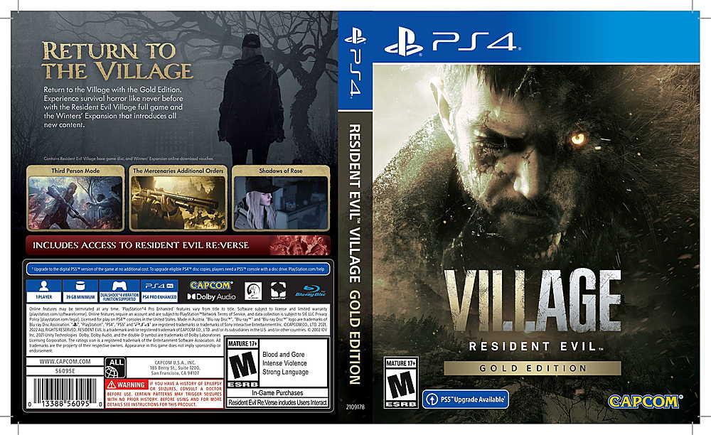 Resident Evil Village Gold Edition PS4 & PS5 on PS4 PS5 — price history,  screenshots, discounts • USA