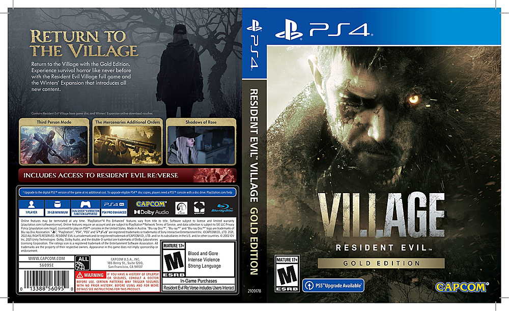 Resident Evil 8: Resident Evil Village, PlayStation 4