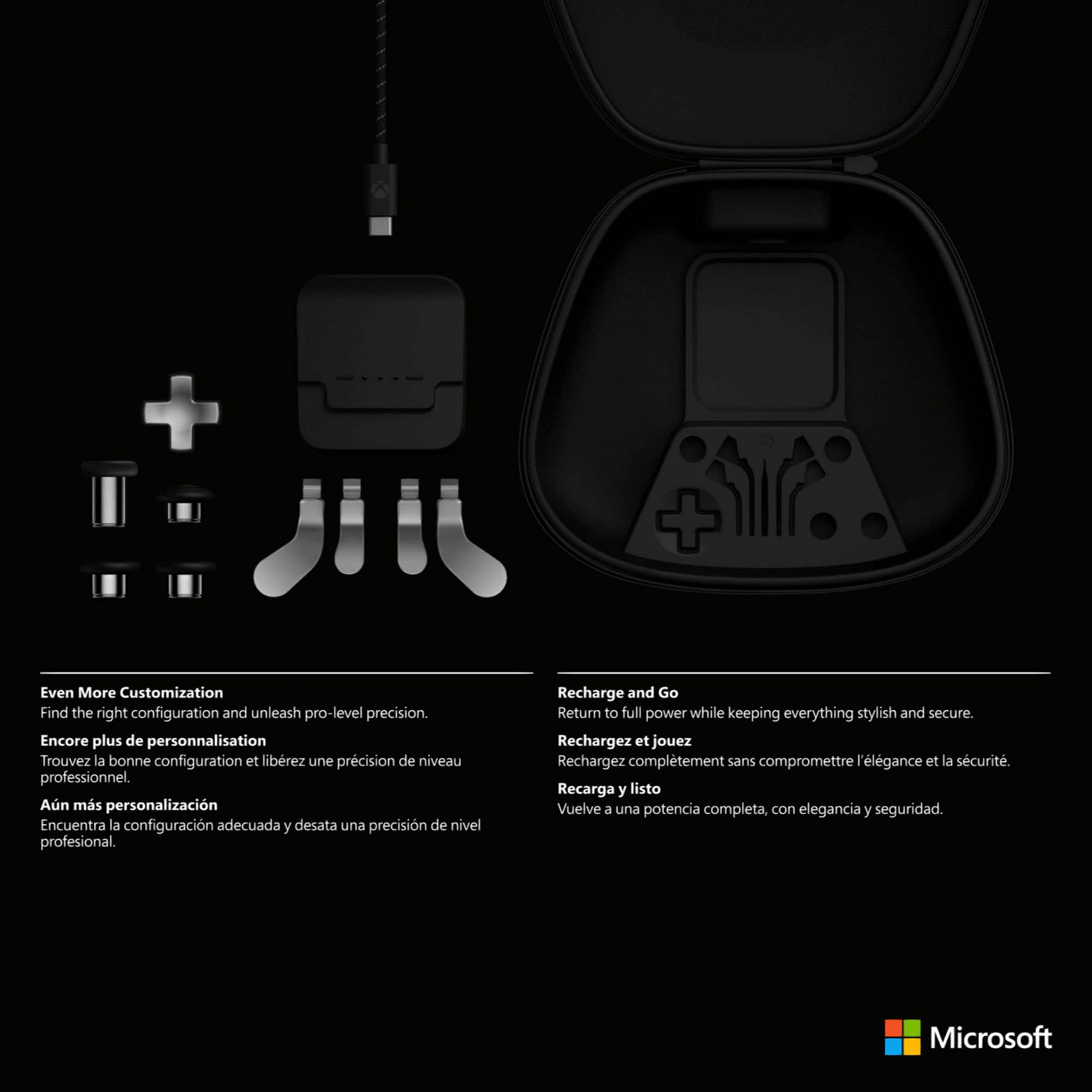 Alt View 14. Microsoft - Xbox Elite Series 2 Complete Component Pack - Black.