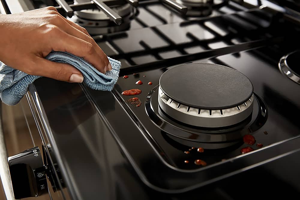 Alt View 17. Whirlpool - 5.1 Cu. Ft. Freestanding Gas Range with Broiler Drawer - Black.