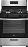 Whirlpool - 5.1 Cu. Ft. Freestanding Gas Range with Broiler Drawer - Stainless Steel - Front_Zoom