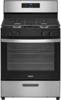 Whirlpool - 5.1 Cu. Ft. Freestanding Gas Range with Broiler Drawer - Stainless steel - Front_Zoom