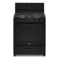 Whirlpool - 5.1 Cu. Ft. Freestanding Gas Range with Edge to Edge Cooktop - Black