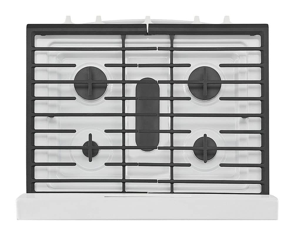 Alt View 12. Whirlpool - 5.1 Cu. Ft. Freestanding Gas Range with Edge to Edge Cooktop - White.