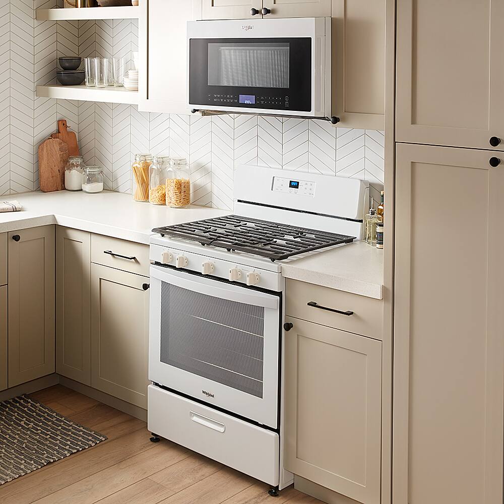 Alt View 23. Whirlpool - 5.1 Cu. Ft. Freestanding Gas Range with Edge to Edge Cooktop - White.