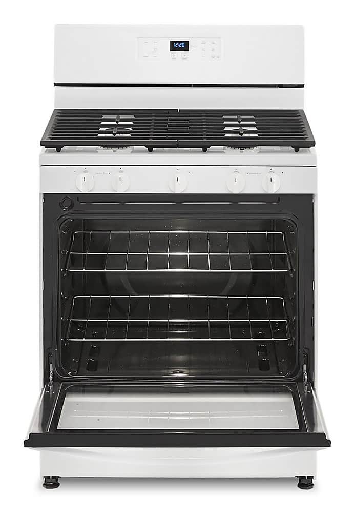 Alt View 1. Whirlpool - 5.1 Cu. Ft. Freestanding Gas Range with Edge to Edge Cooktop - White.