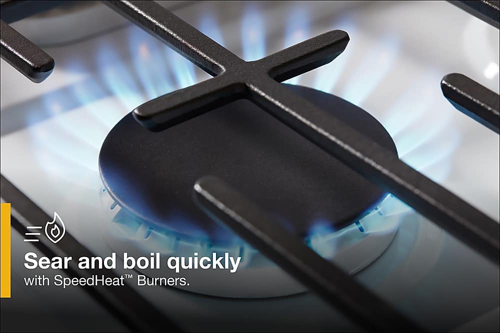 Sear and boil quickly with SpeedHeat Burners.