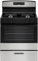 Amana - 5.1 Cu. Ft. Freestanding Gas Range with Bake Assist Temps - Stainless steel - Front_Zoom