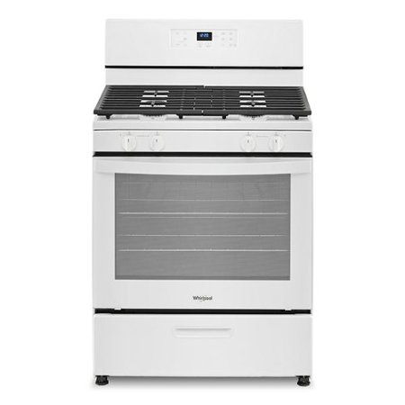 Whirlpool - 5.1 Cu. Ft. Freestanding Gas Range with Broiler Drawer - White