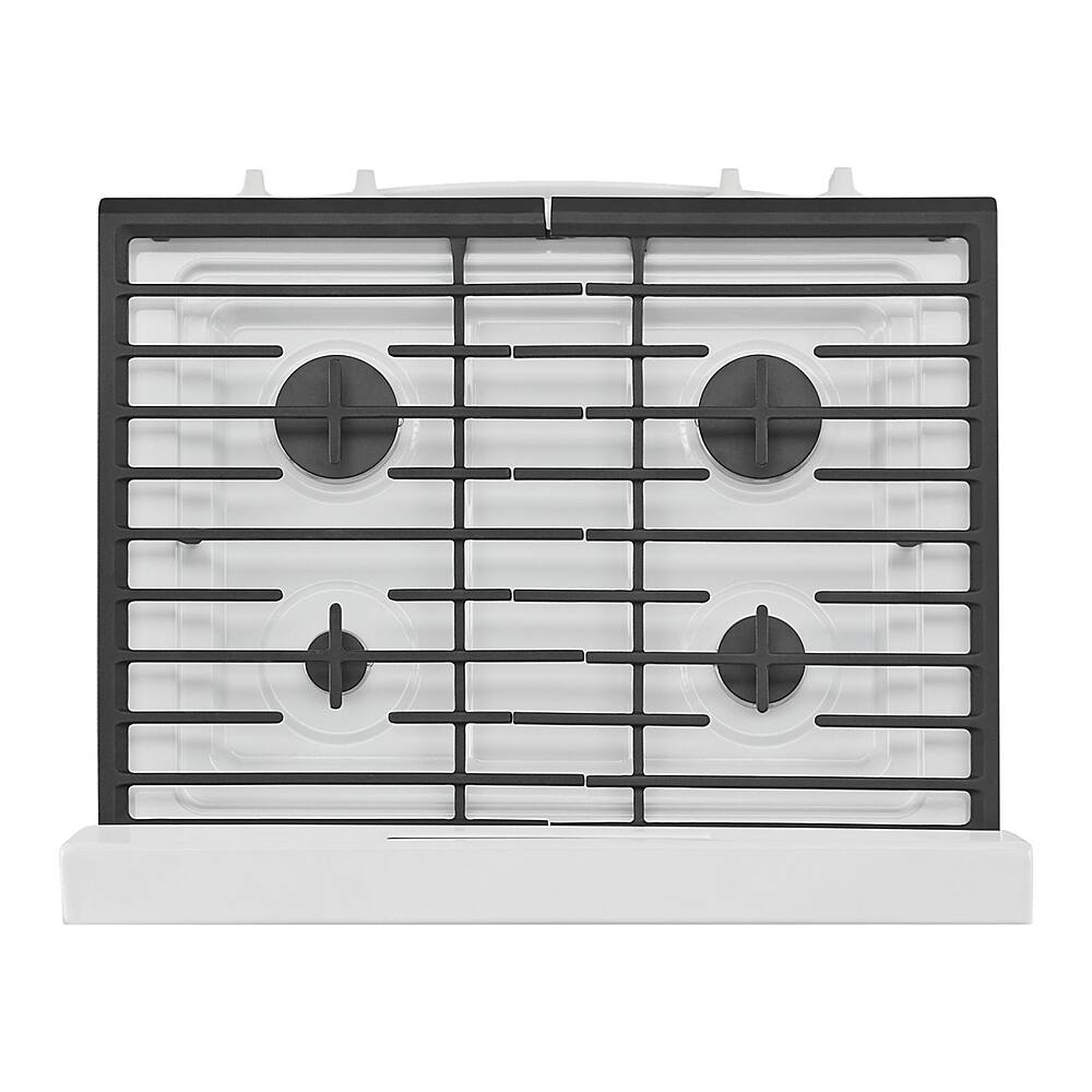 Alt View 11. Whirlpool - 5.1 Cu. Ft. Freestanding Gas Range with Broiler Drawer - White.