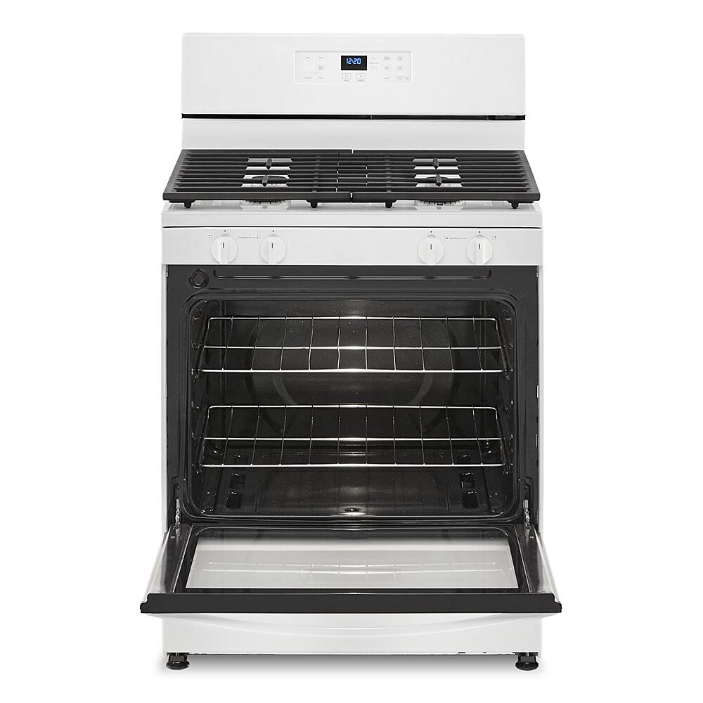 Alt View 1. Whirlpool - 5.1 Cu. Ft. Freestanding Gas Range with Broiler Drawer - White.