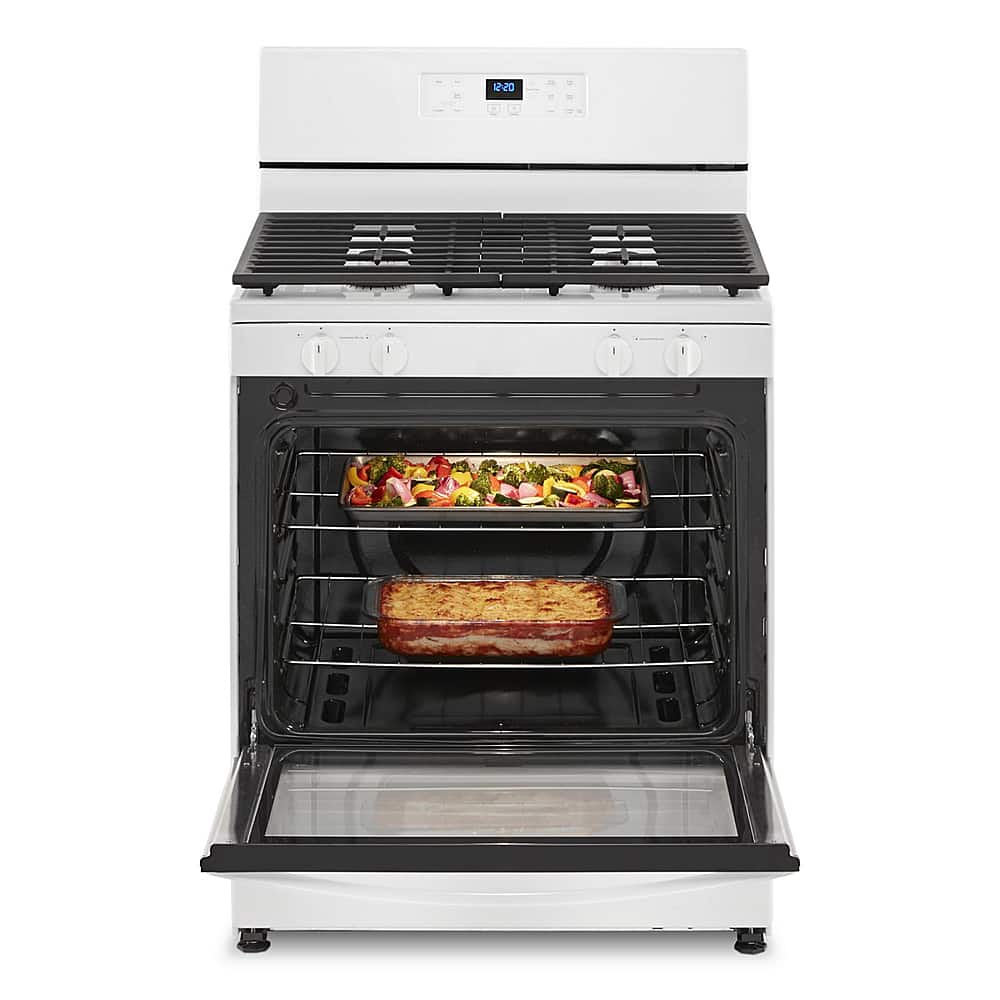 Alt View 2. Whirlpool - 5.1 Cu. Ft. Freestanding Gas Range with Broiler Drawer - White.