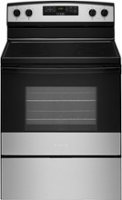 Amana - 4.8 Cu. Ft. Freestanding Electric Range - Stainless Steel - Front_Zoom