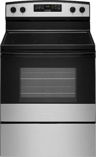 Amana 4.8 Cu. Ft. Freestanding Electric Range Stainless Steel AER6303MMS - Best  Buy