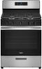 Whirlpool - 5.1 Cu. Ft. Freestanding Gas Range with Edge to Edge Cooktop - Stainless Steel