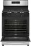Angle. Whirlpool - 5.1 Cu. Ft. Freestanding Gas Range with Edge to Edge Cooktop - Stainless Steel.