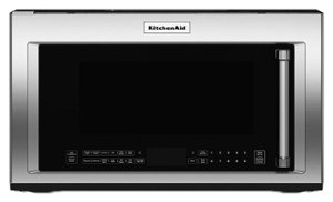 KitchenAid - 1.9 Cu. Ft. Convection Over-the-Range Microwave with Air Fry Mode - Stainless steel - Front_Zoom