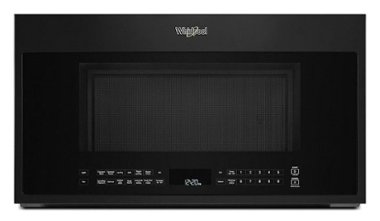 Whirlpool - 1.9 Cu. Ft. Convection Over-the-Range Microwave with Air Fry Mode - Black - Front_Zoom