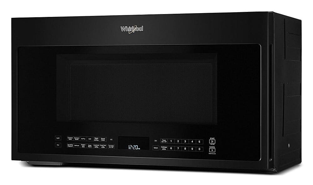 Alt View 11. Whirlpool - 1.9 Cu. Ft. Convection Over-the-Range Microwave with Air Fry Mode - Black.