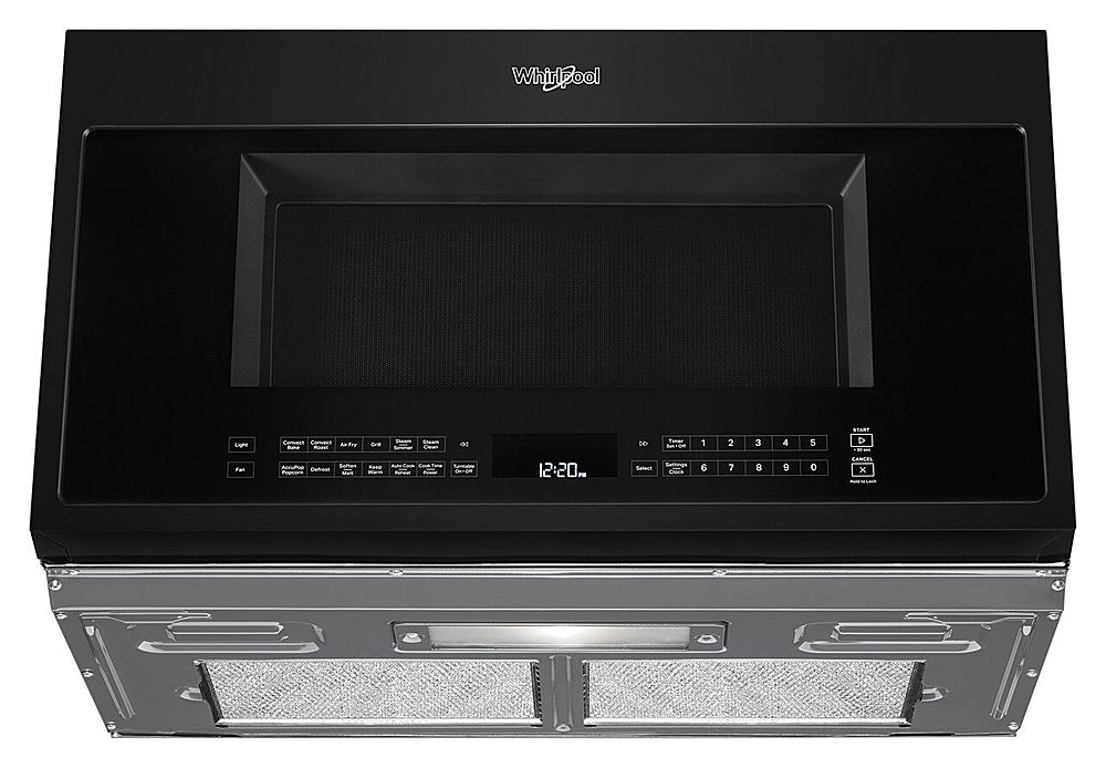 Alt View 13. Whirlpool - 1.9 Cu. Ft. Convection Over-the-Range Microwave with Air Fry Mode - Black.