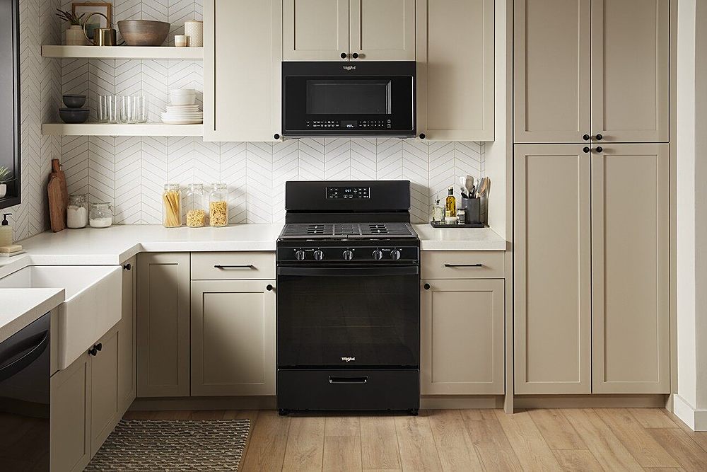 Alt View 15. Whirlpool - 1.9 Cu. Ft. Convection Over-the-Range Microwave with Air Fry Mode - Black.