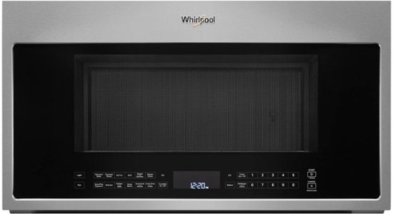 Whirlpool – 1.9 Cu. Ft. Convection Over-the-Range Microwave with Air Fry Mode – Stainless steel