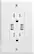 Alt View 1. Insignia™ - 2 Pack - 2-Outlet In-Wall Outlet with 2 USB Ports - White.