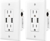 Enbrighten Smart Mini Wi-fi Plug Outlet Switch, 2 Pack - White (58683) for  sale online
