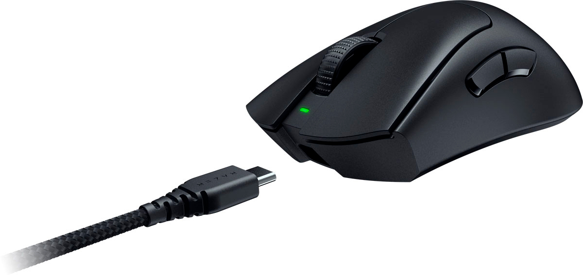 Razer DeathAdder V3 Pro Lightweight Wireless Optical Gaming Mouse with 90  Hour Battery Black RZ01-04630100-R3U1 - Best Buy