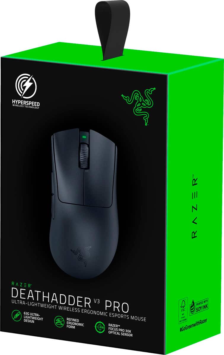 Razer DeathAdder V3 Pro Lightweight Wireless Optical Gaming Mouse