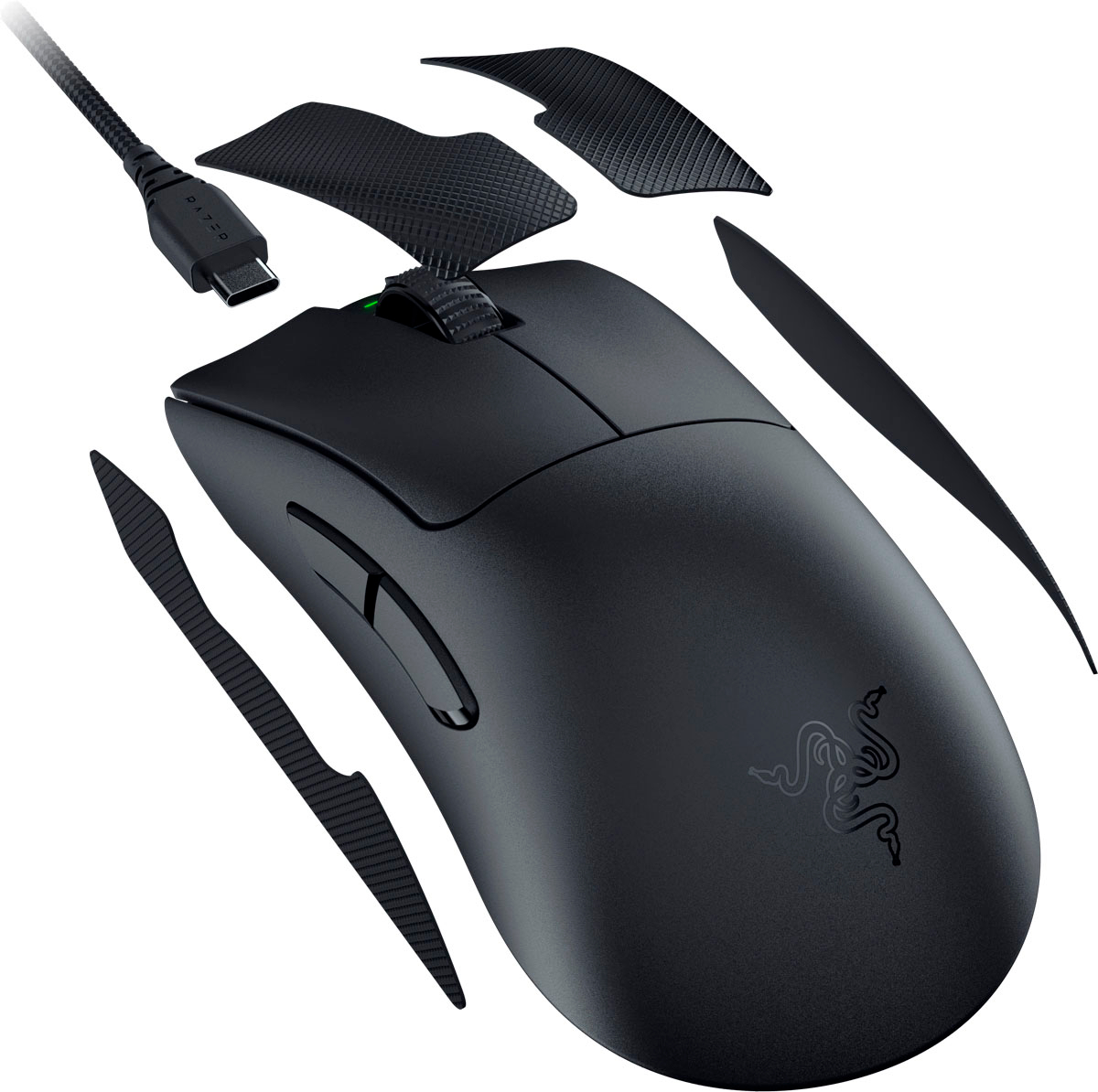 PC/タブレット PC周辺機器 Razer DeathAdder V3 Pro Lightweight Wireless Optical Gaming Mouse with 90  Hour Battery Black RZ01-04630100-R3U1 - Best Buy