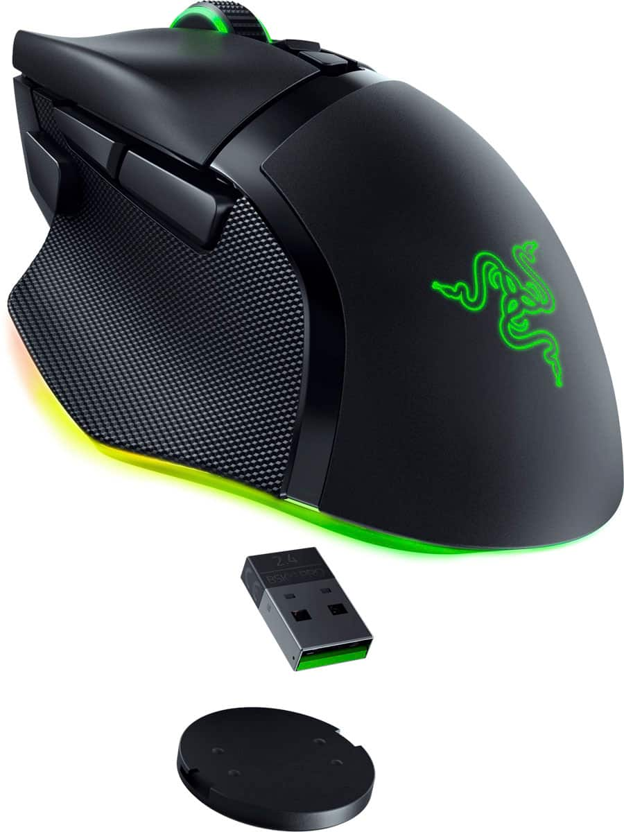 Razer Basilisk V3 Pro - Souris Gaming sans Fil (Molette HyperScroll Tilt,  Capteur Optique Focus Pro 30K, Eclairage Chroma 13 Zones, 10+1 Boutons