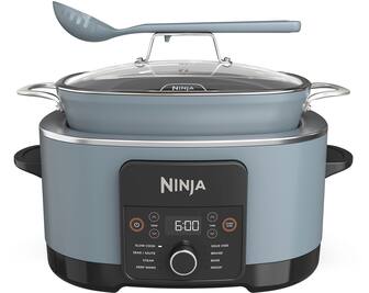 Front. Ninja - Foodi PossibleCooker PRO, 8.5qt Multi-Cooker - Sea Salt Grey.