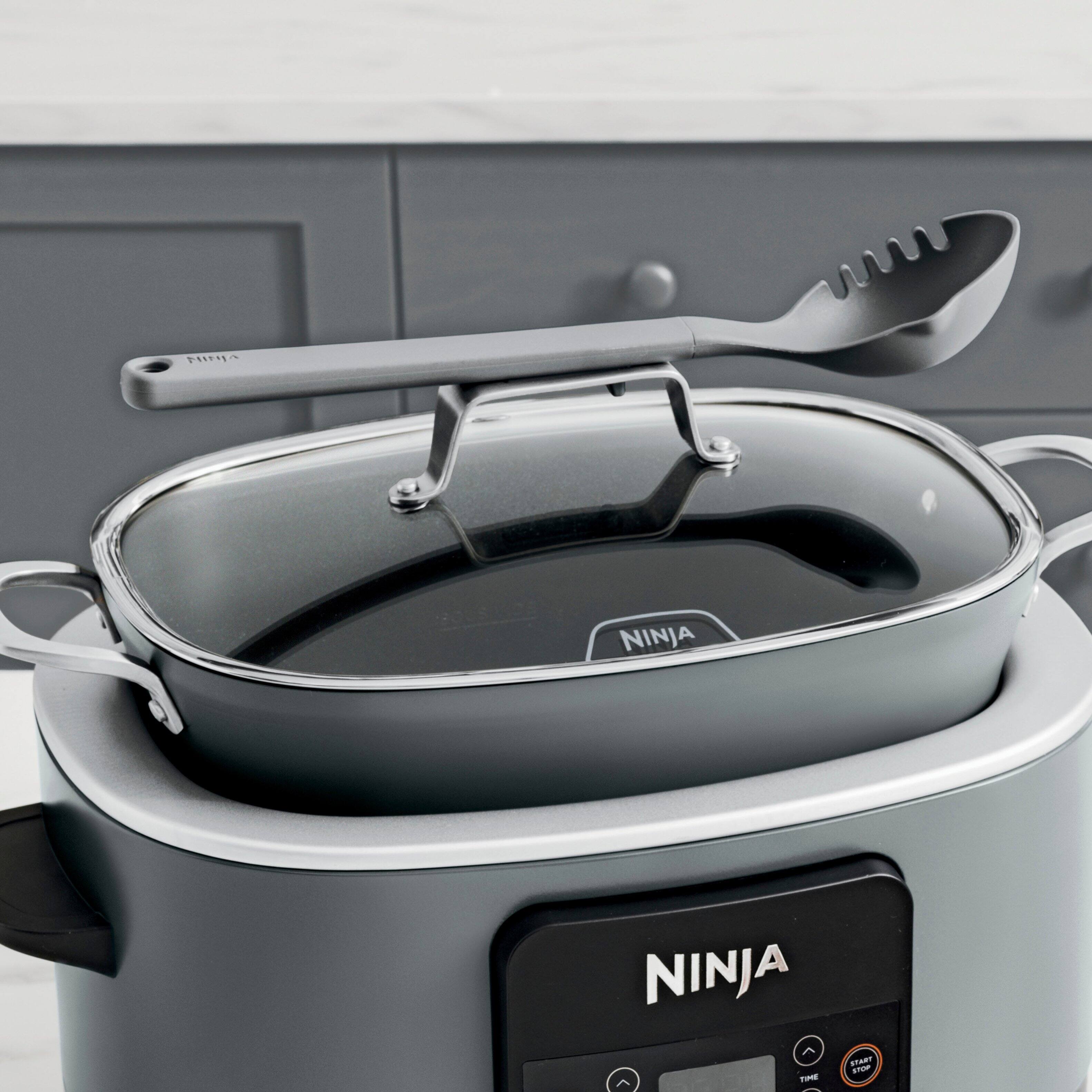 Alt View 11. Ninja - Foodi PossibleCooker PRO, 8.5qt Multi-Cooker - Sea Salt Grey.