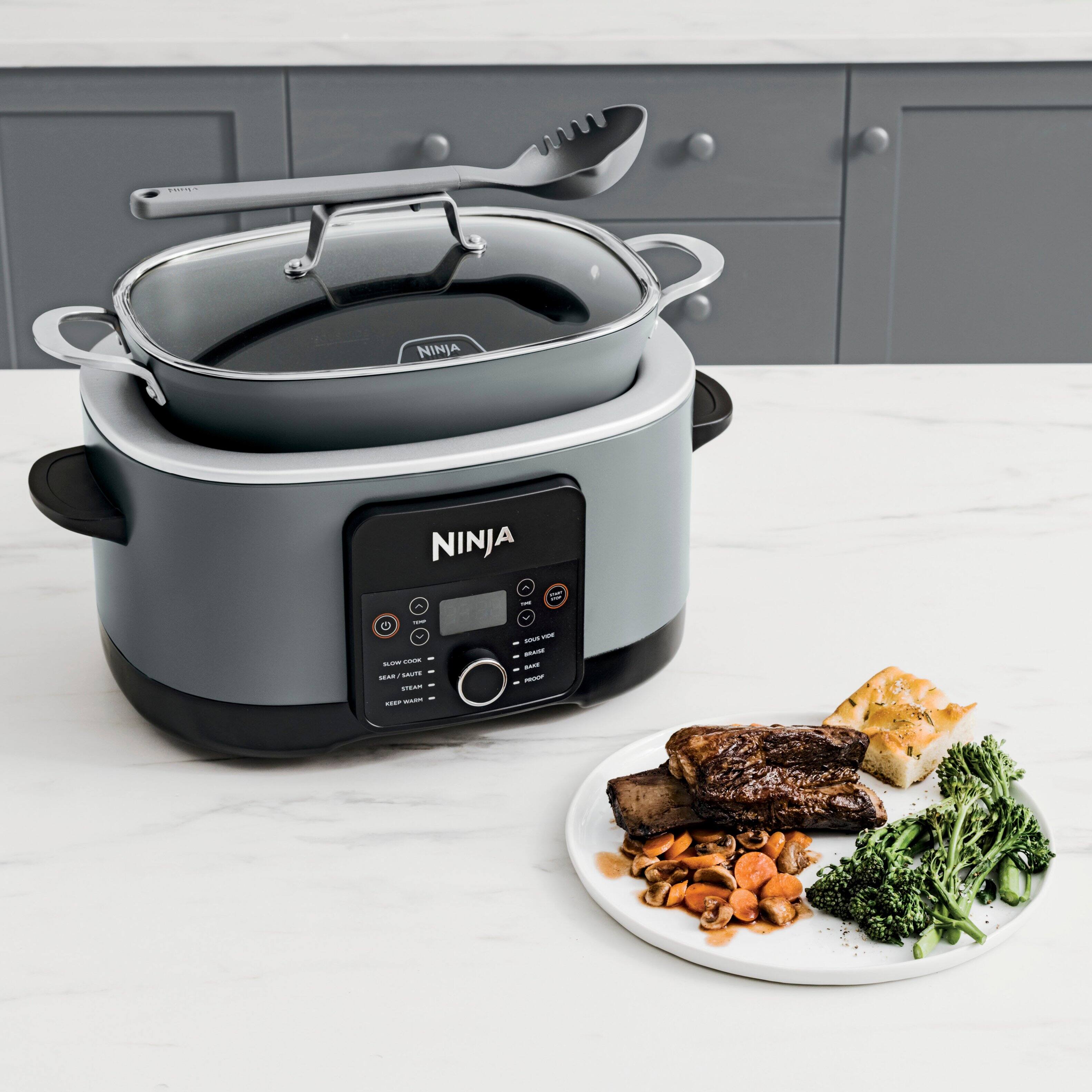 Alt View 14. Ninja - Foodi PossibleCooker PRO, 8.5qt Multi-Cooker - Sea Salt Grey.