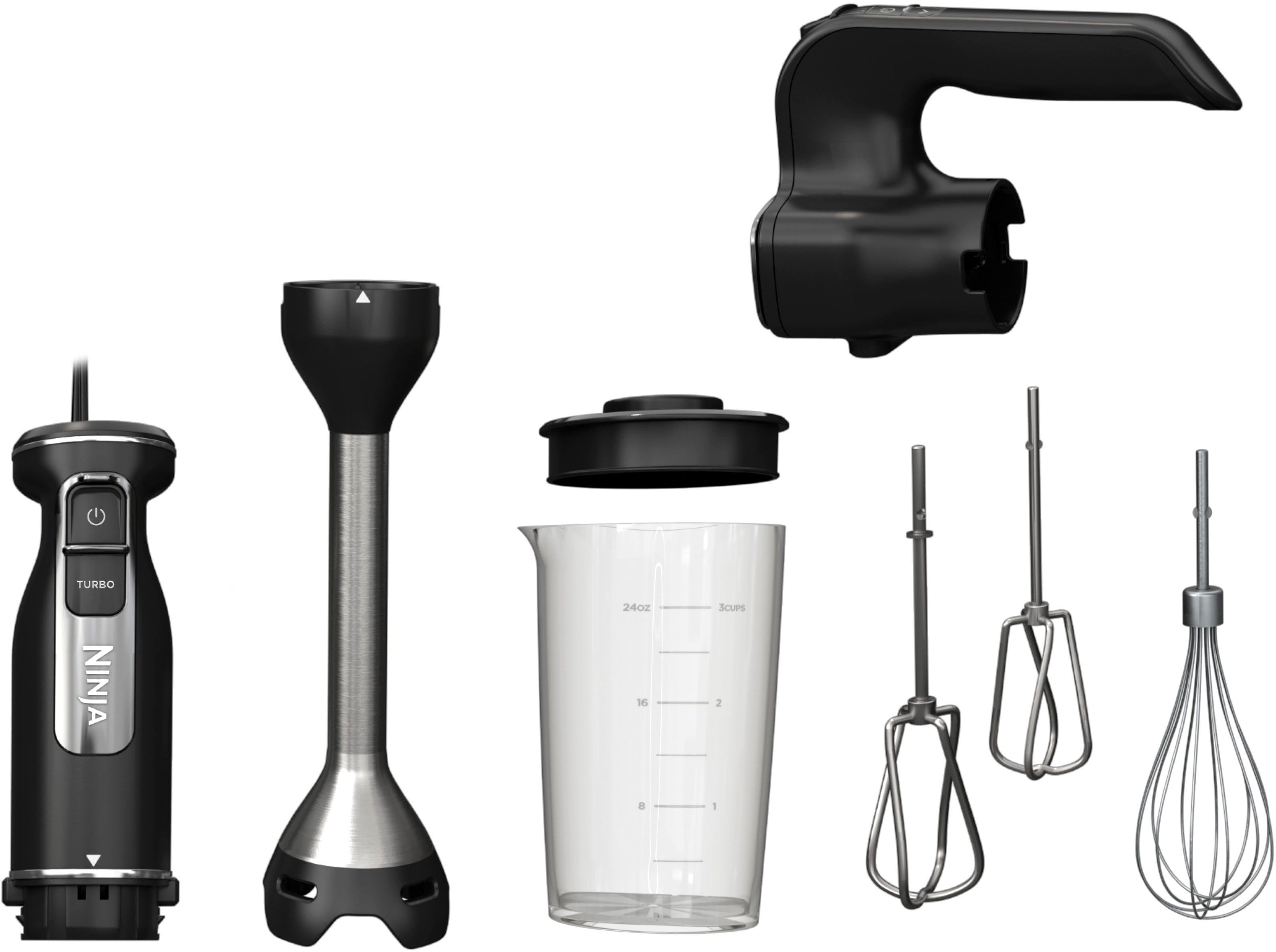 Ninja Foodi Power Mixer System 5-Speed Hand Blender and Hand Mixer Combo  with 3-Cup Blending Vessel Black CI101 - Best Buy