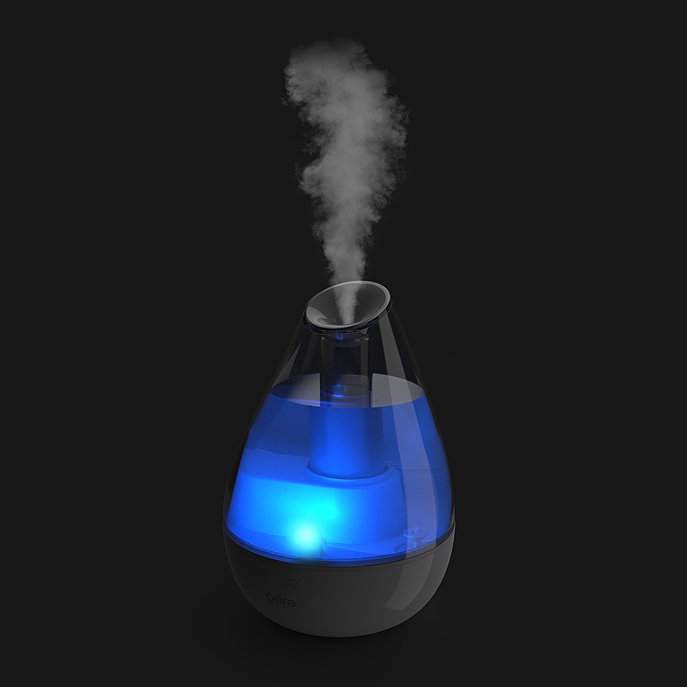 Left View: Vicks - 1.1 Gal. Cool Mist Humidifier - White