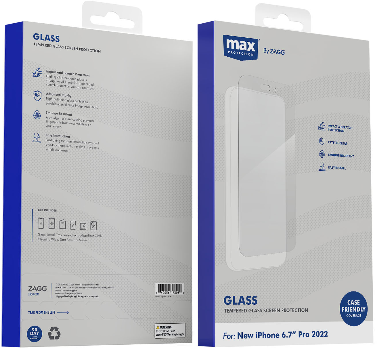 ZAGG InvisibleShield Glass+ Defense Screen Protector for Apple iPhone 14  Pro Max 200109962 - Best Buy
