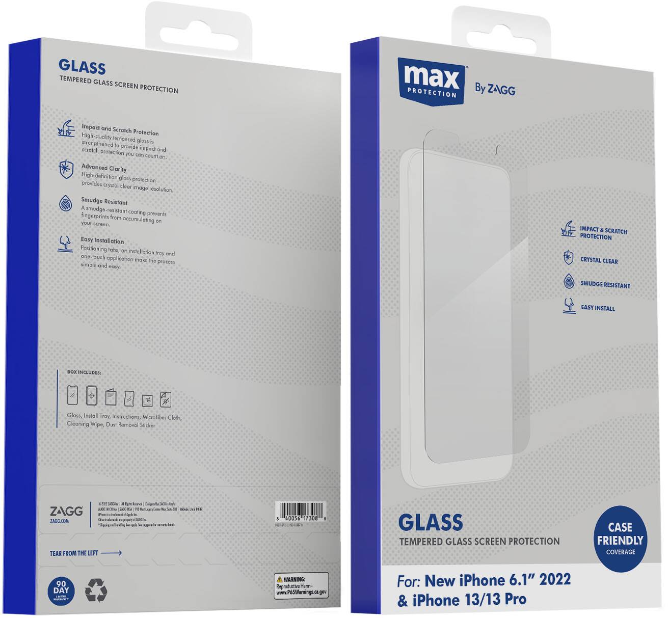 Best Buy ZAGG Max Glass Screen Protector for Apple iPhone 14 100110712
