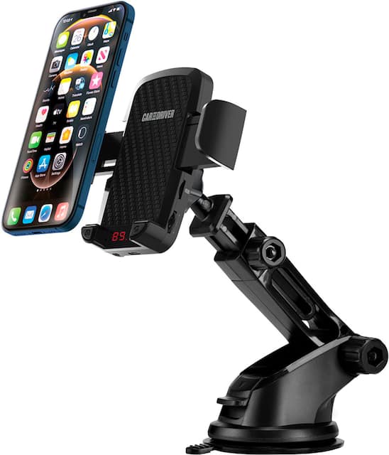 Car and Driver FM Transmitter Phone Mounting Kit Black CAD FMX500 Best Buy