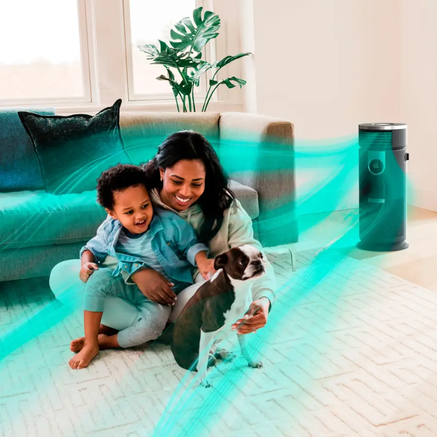 Alt View 16. Shark - 3-in-1 Air Purifier, Heater & Fan with NanoSeal HEPA, Cleansense IQ, Odor Lock, for 500 Sq. Ft - Grey.