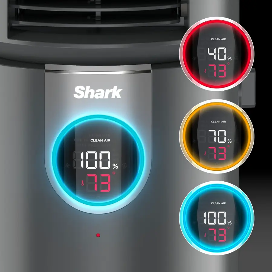 Alt View 21. Shark - 3-in-1 Air Purifier, Heater & Fan with NanoSeal HEPA, Cleansense IQ, Odor Lock, for 500 Sq. Ft - Grey.