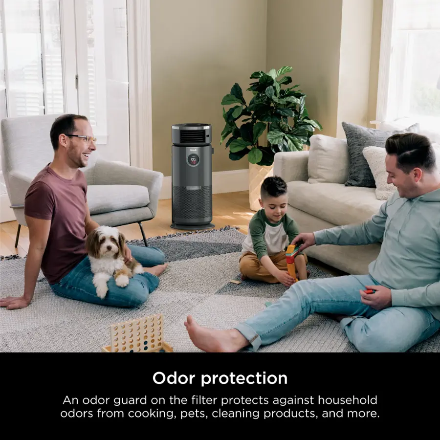 Odor protection: An odor guard on the filter protects against household odors from cooking, pets, cleaning products, and more.