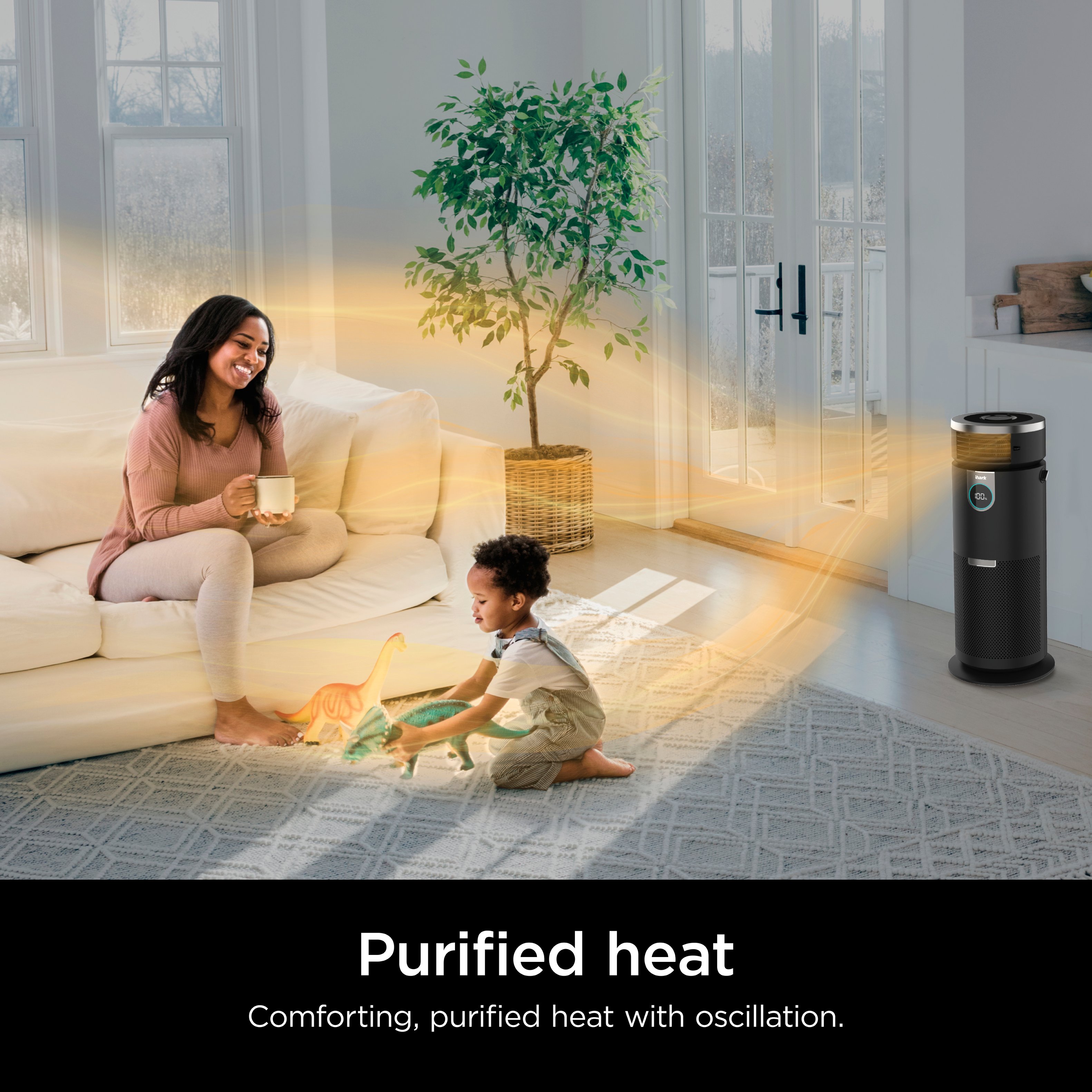 Shark 3-in-1 Max Air Purifier, Heater & Fan with NanoSeal HEPA, Cleansense  IQ, Odor Lock, for 1000 Sq. Ft Charcoal Grey HC501 - Best Buy