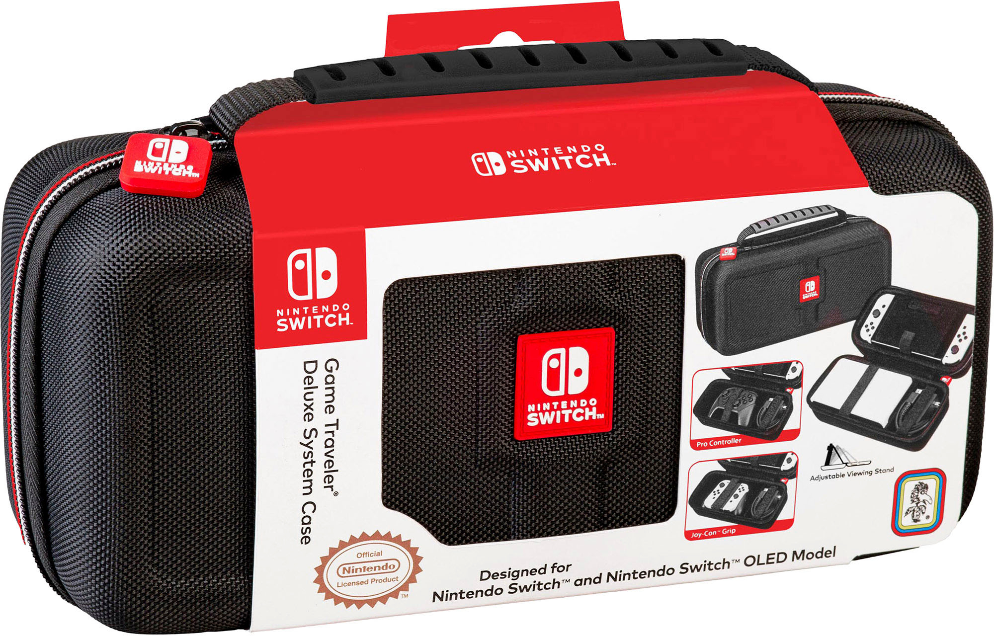 RDS Industries - Nintendo Switch and Nintendo Switch OLED Model Game Traveler Deluxe System Case
