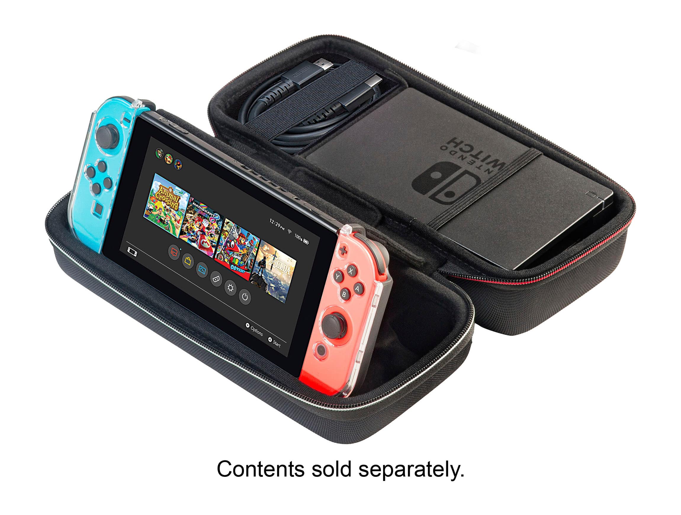 RDS Industries Nintendo Switch and Nintendo Switch OLED Model Game Traveler  Deluxe System Case Black NNS4000 - Best Buy