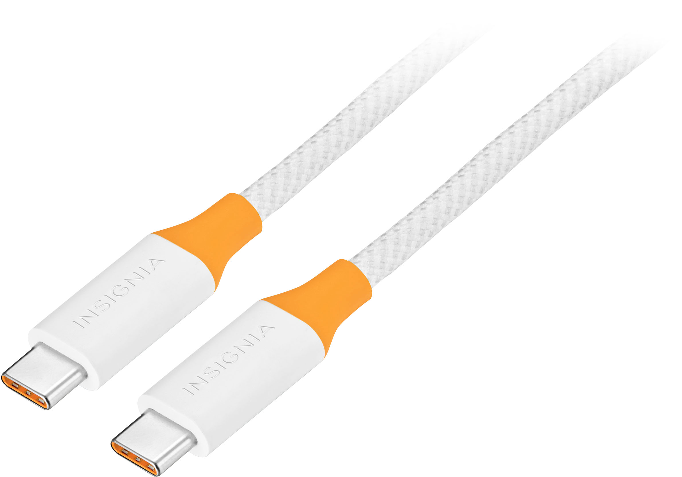 Insignia™ 8ft 240W USB-C to USB-C Charge-and-Sync Braided Cable