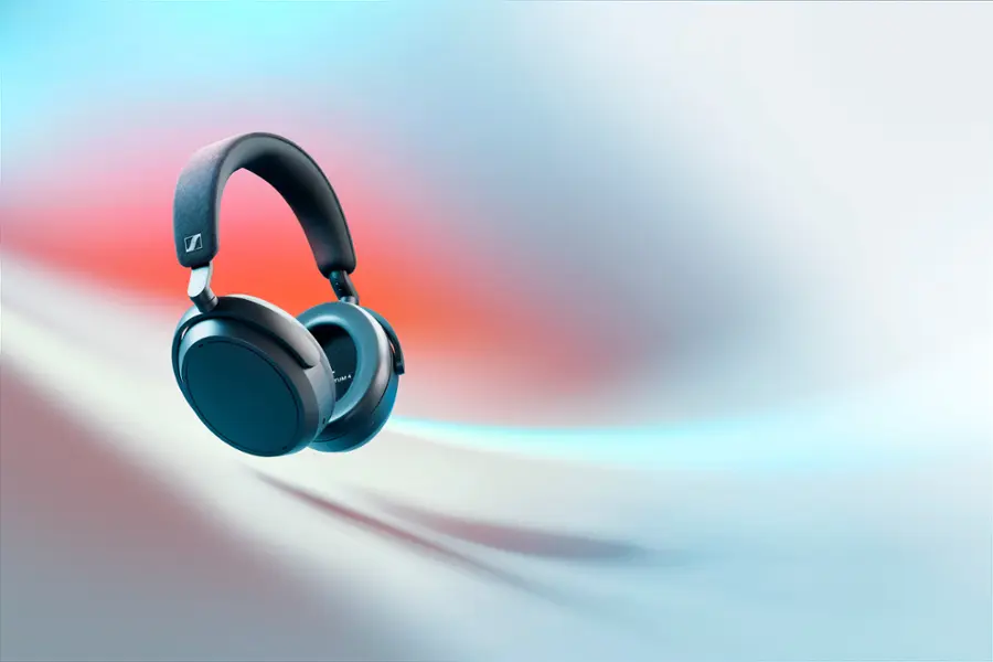 Alt View 16. Sennheiser - Momentum 4 Wireless Adaptive Noise-Canceling Over-The-Ear Headphones - Black.