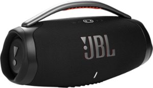 JBL - Boombox3 Portable Bluetooth Speaker - Black - Front_Zoom